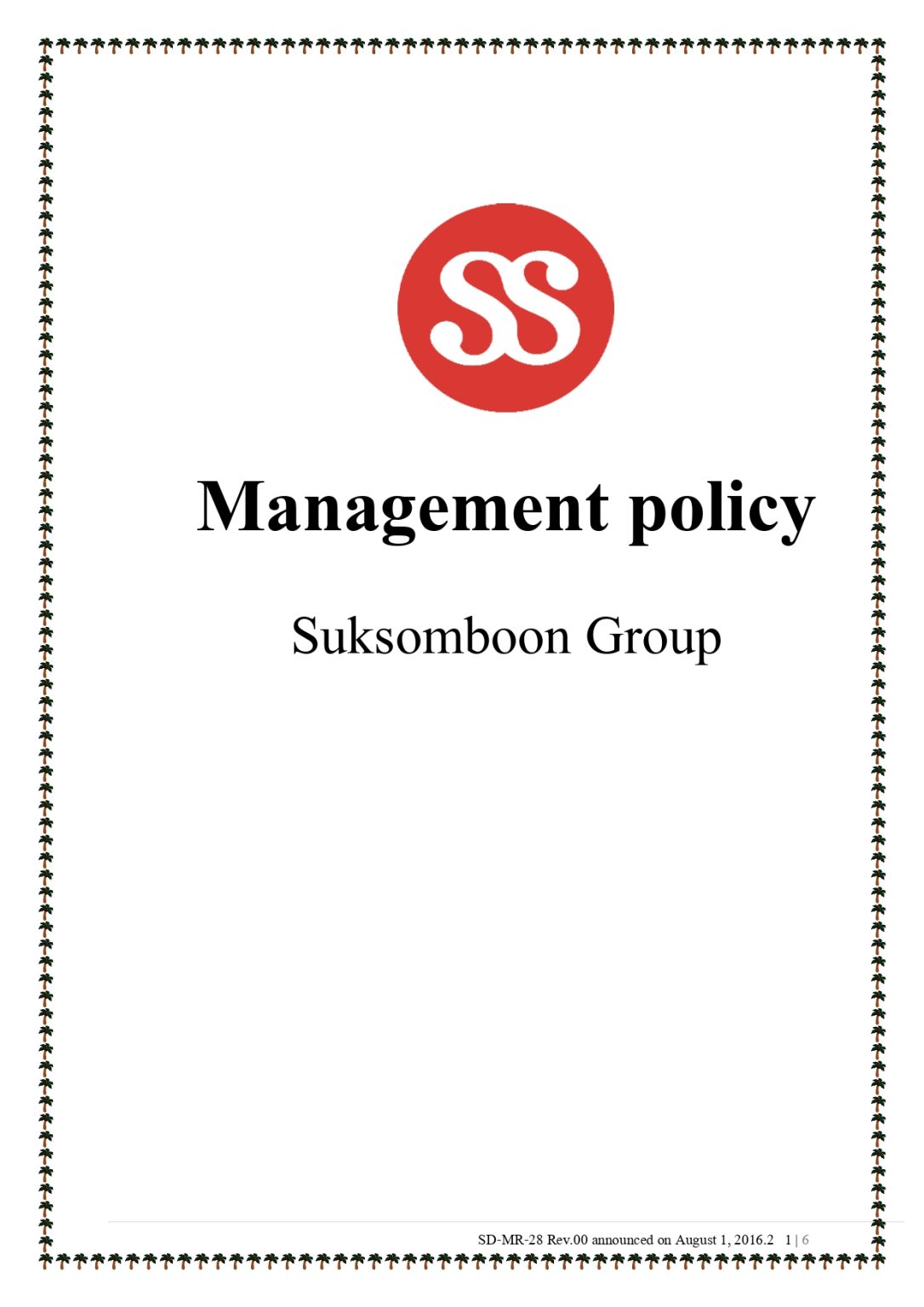 Company Policy Suksomboon